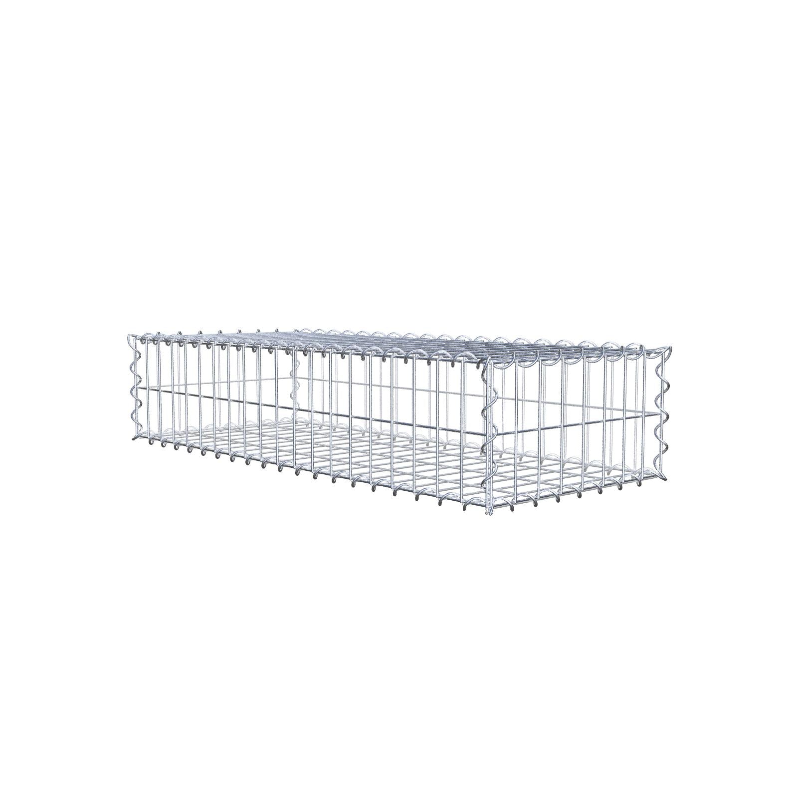 Gabion 100 cm x 20 cm x 40 cm (L x H x D), maskestørrelse 5 cm x 10 cm, spiral