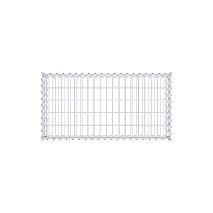 Gabião 100 cm x 20 cm x 50 cm (C x A x P), malhagem 5 cm x 10 cm, espiral