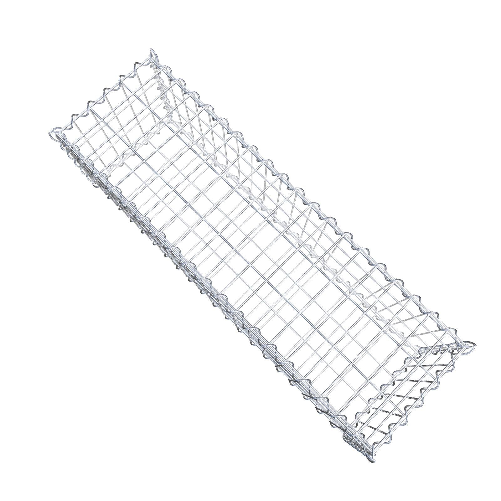 Gabbione 100 cm x 30 cm x 30 cm (L x H x P), maglia 5 cm x 10 cm, spirale