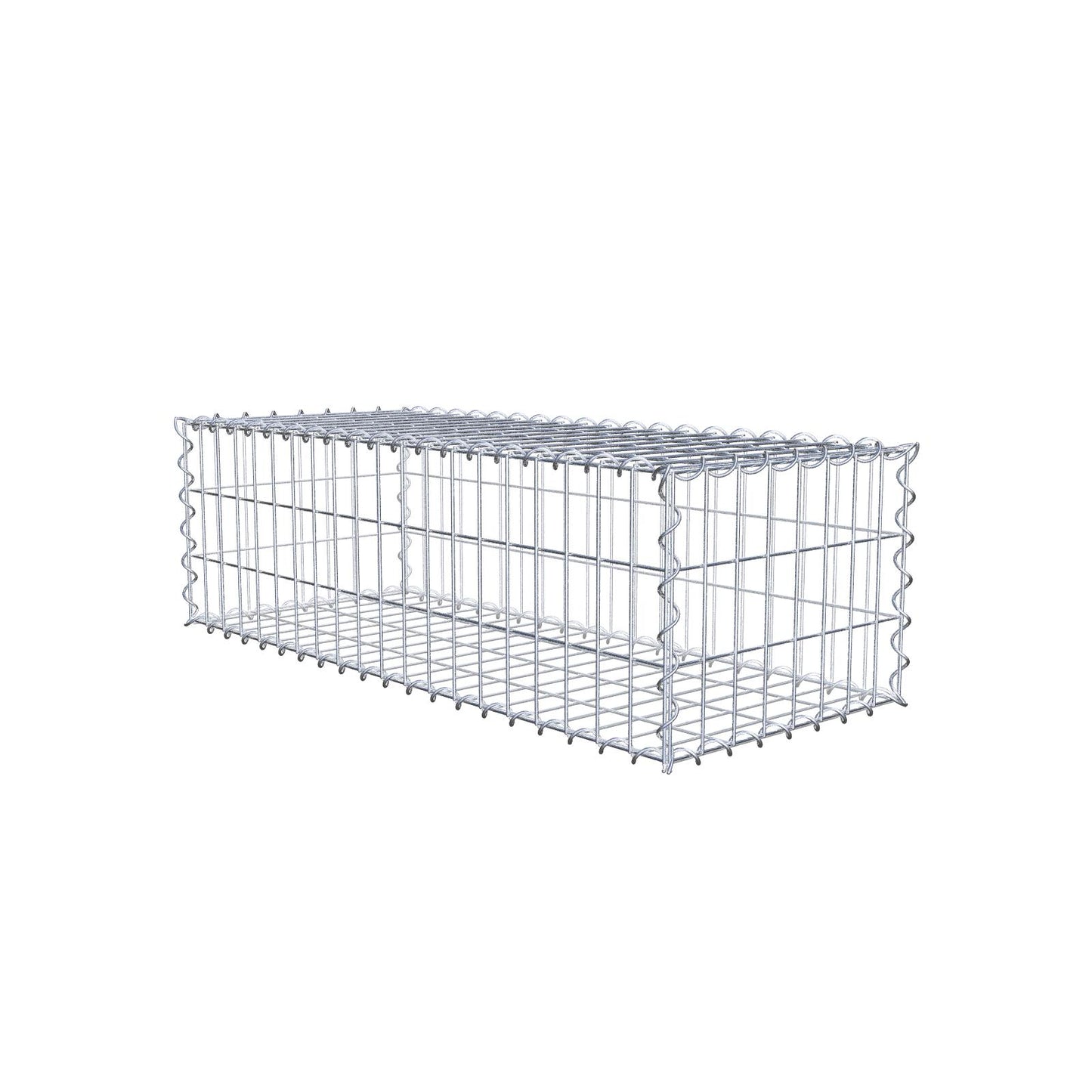 Gabion 100 cm x 30 cm x 40 cm (L x H x P), mailles 5 cm x 10 cm, spirale