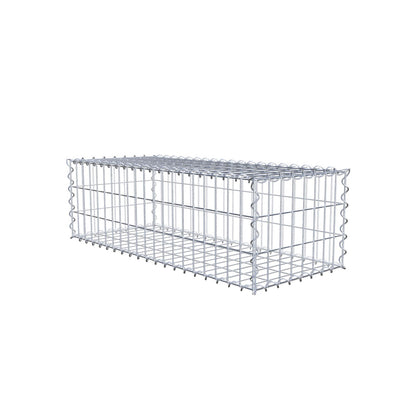 Gabion 100 cm x 30 cm x 40 cm (L x H x P), mailles 5 cm x 10 cm, spirale
