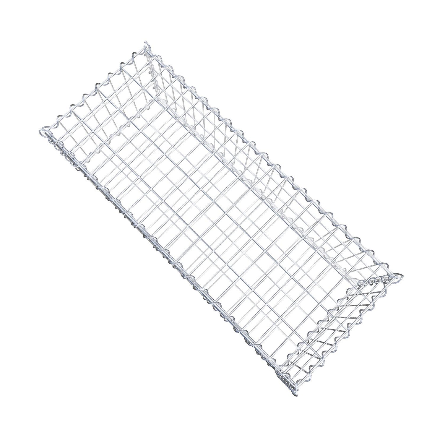 Gabion 100 cm x 30 cm x 40 cm (L x H x P), mailles 5 cm x 10 cm, spirale