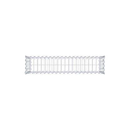 Gabbione 100 cm x 40 cm x 20 cm (L x H x P), maglia 5 cm x 10 cm, spirale
