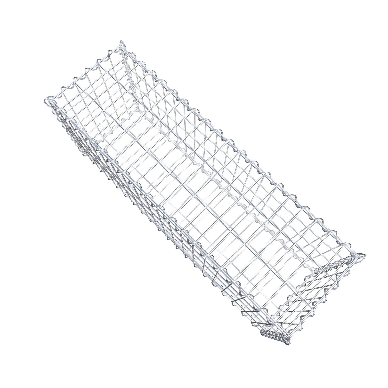 Gabbione 100 cm x 40 cm x 30 cm (L x H x P), maglia 5 cm x 10 cm, spirale
