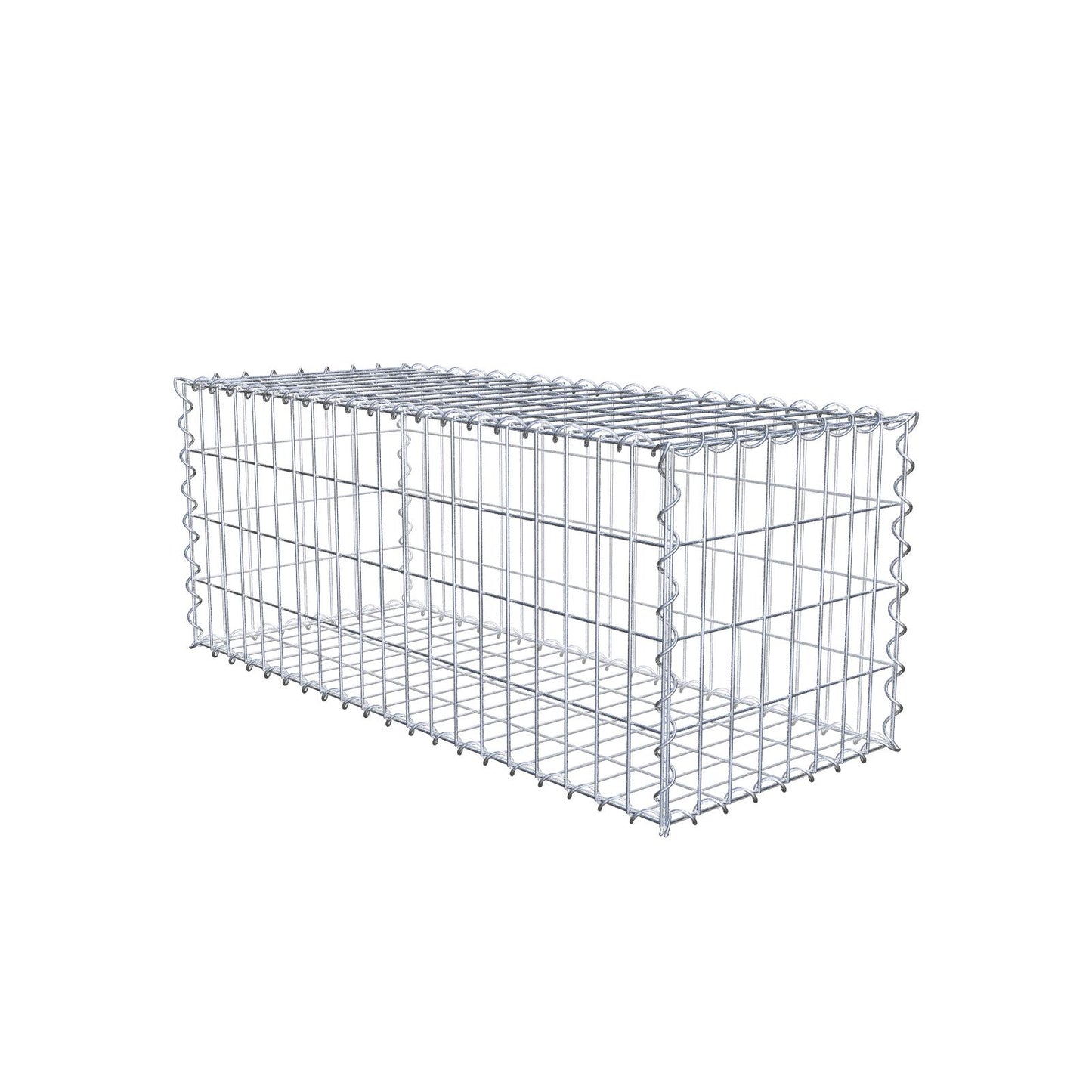 Gabion 100 cm x 40 cm x 40 cm (L x H x D), mesh size 5 cm x 10 cm, spiral