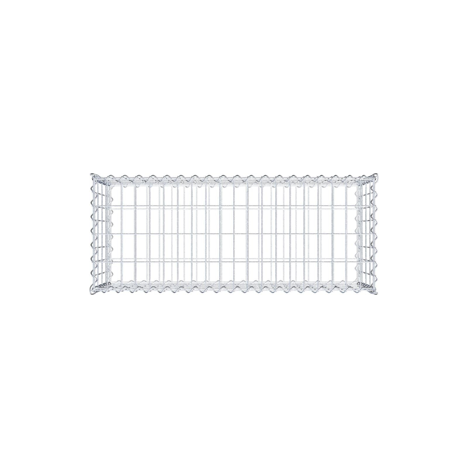 Gabion 100 cm x 40 cm x 40 cm (L x H x P), mailles 5 cm x 10 cm, spirale