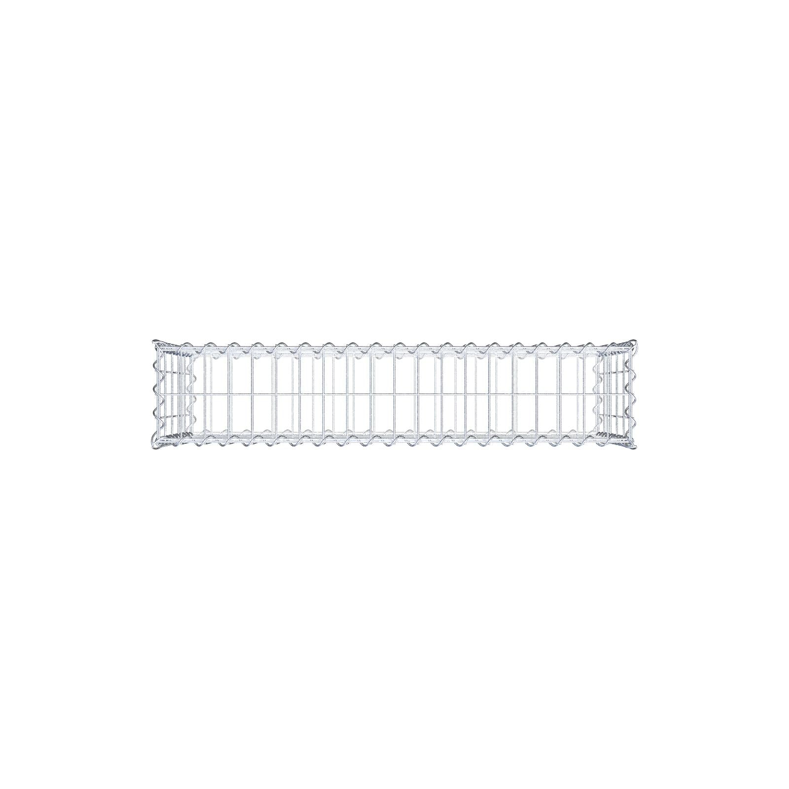 Gabion 100 cm x 50 cm x 20 cm (L x H x D), maskstorlek 5 cm x 10 cm, spiral