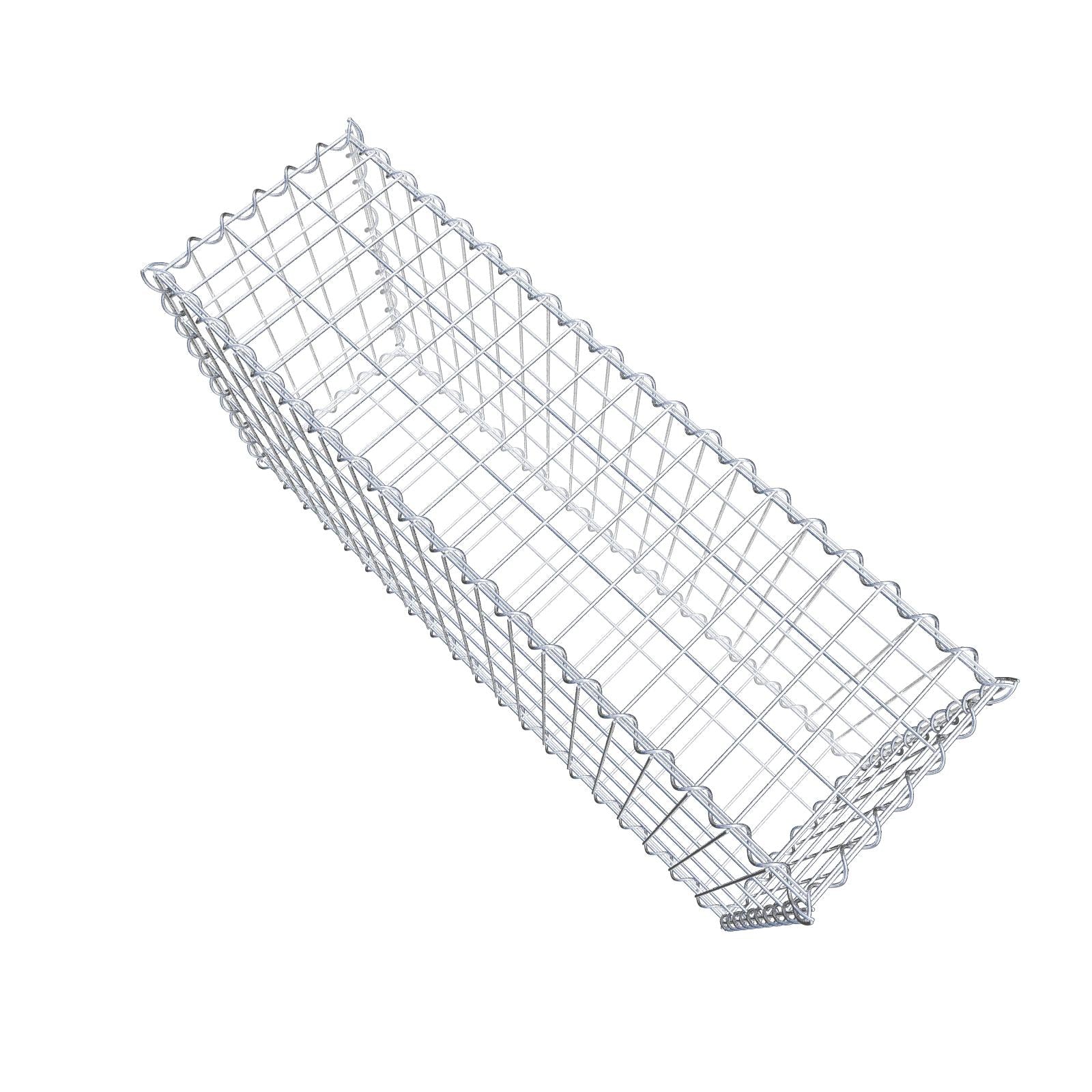 Gabbione 100 cm x 50 cm x 30 cm (L x H x P), maglia 5 cm x 10 cm, spirale