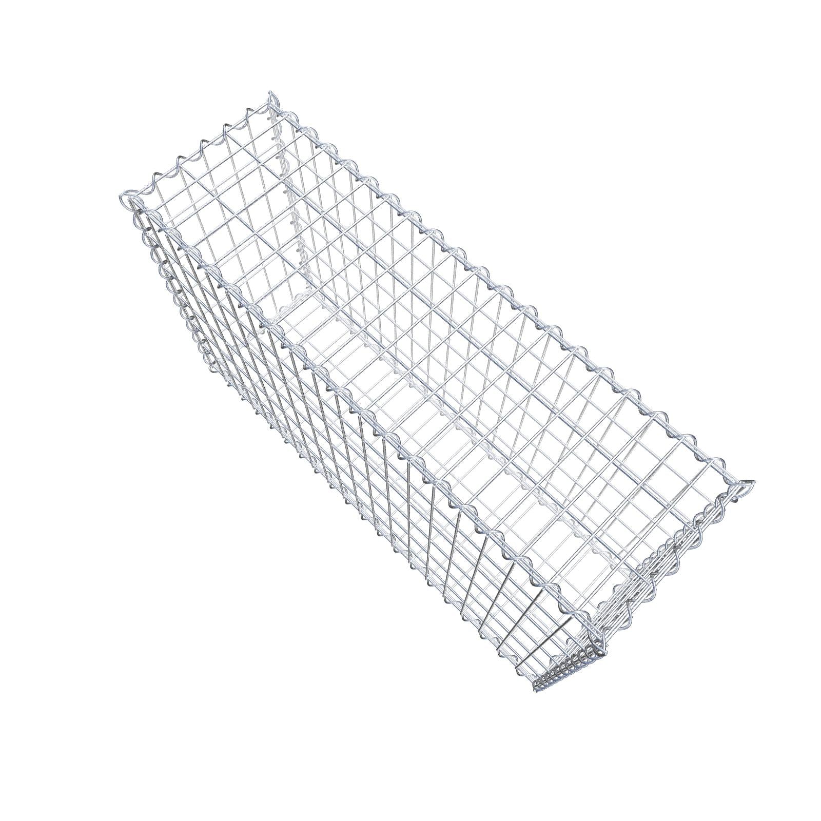 Gabbione 100 cm x 60 cm x 30 cm (L x H x P), maglia 5 cm x 10 cm, spirale