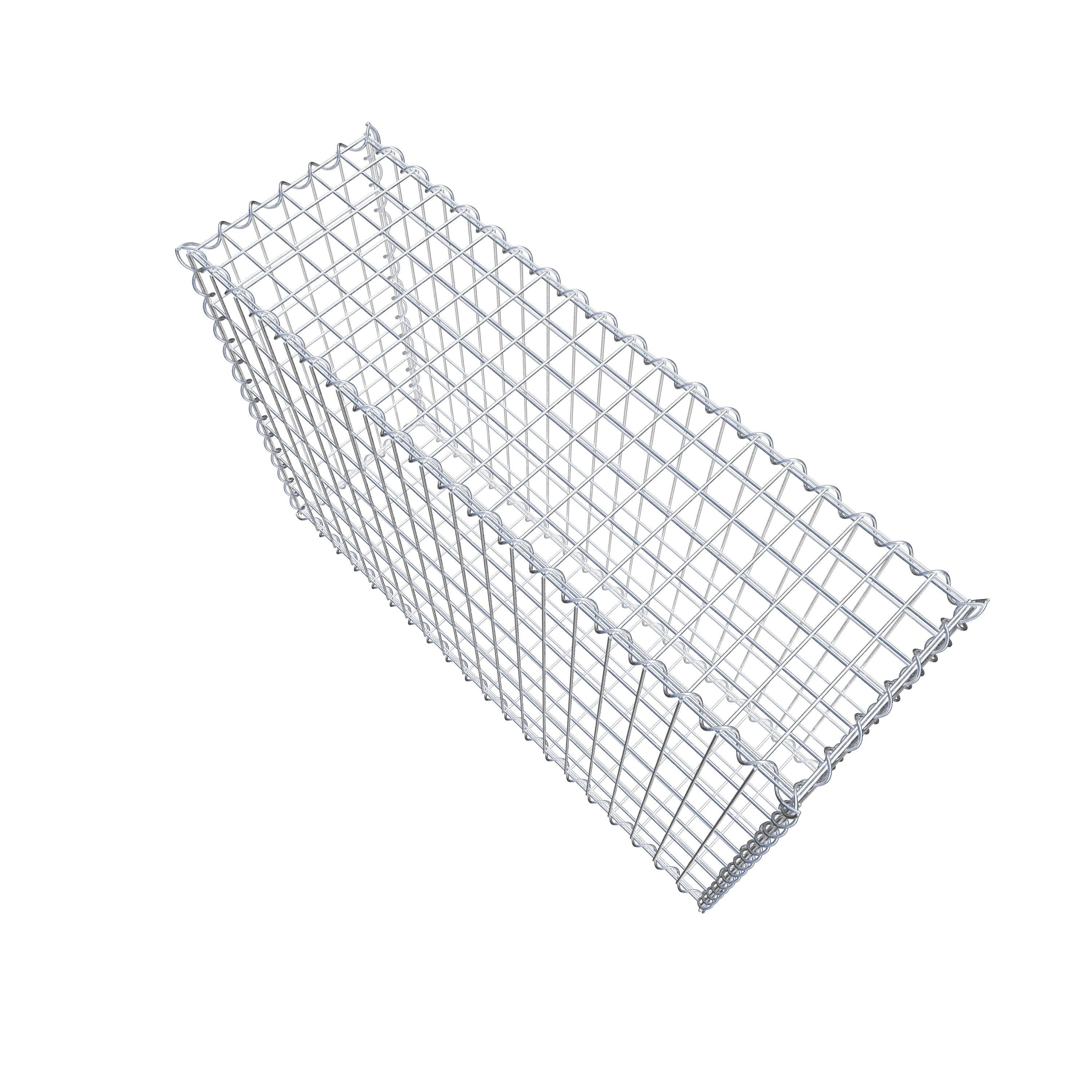 Gabion 100 cm x 70 cm x 30 cm (L x H x D), maskestørrelse 5 cm x 10 cm, spiral