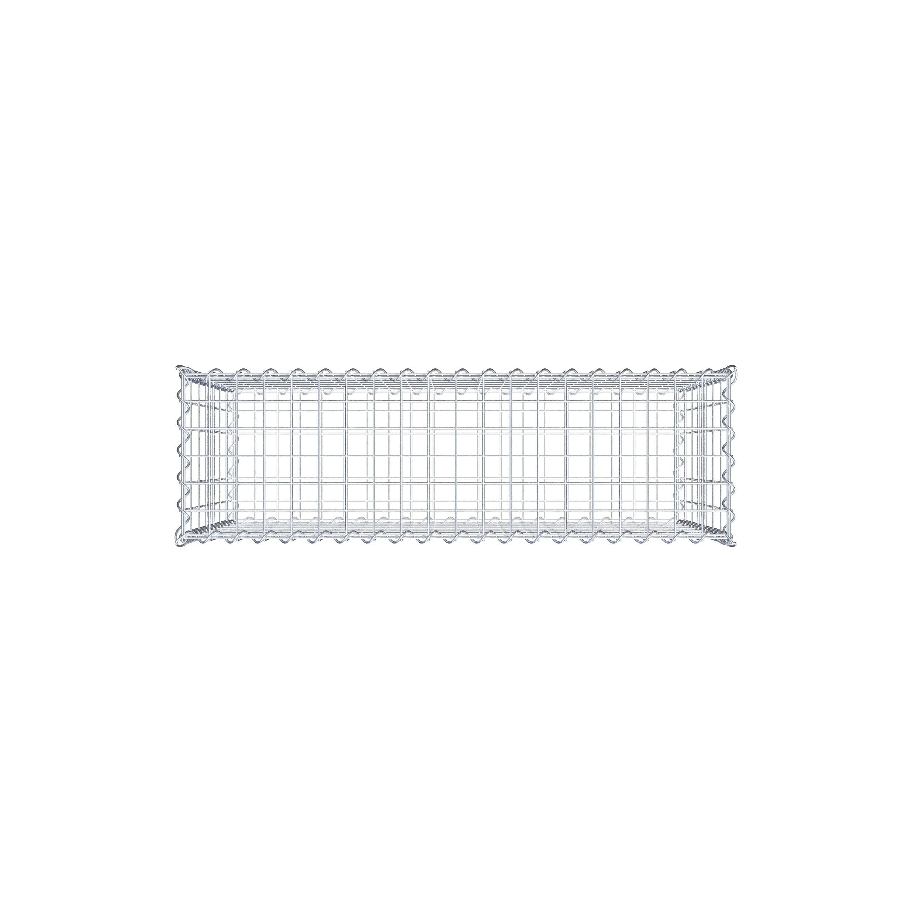 Gabion 100 cm x 70 cm x 30 cm (L x H x D), maskestørrelse 5 cm x 10 cm, spiral