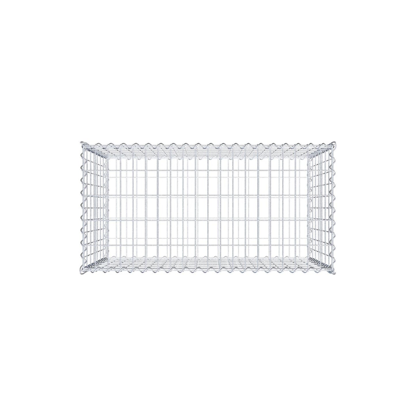 Gabion 100 cm x 70 cm x 50 cm (L x H x D), mesh size 5 cm x 10 cm, spiral