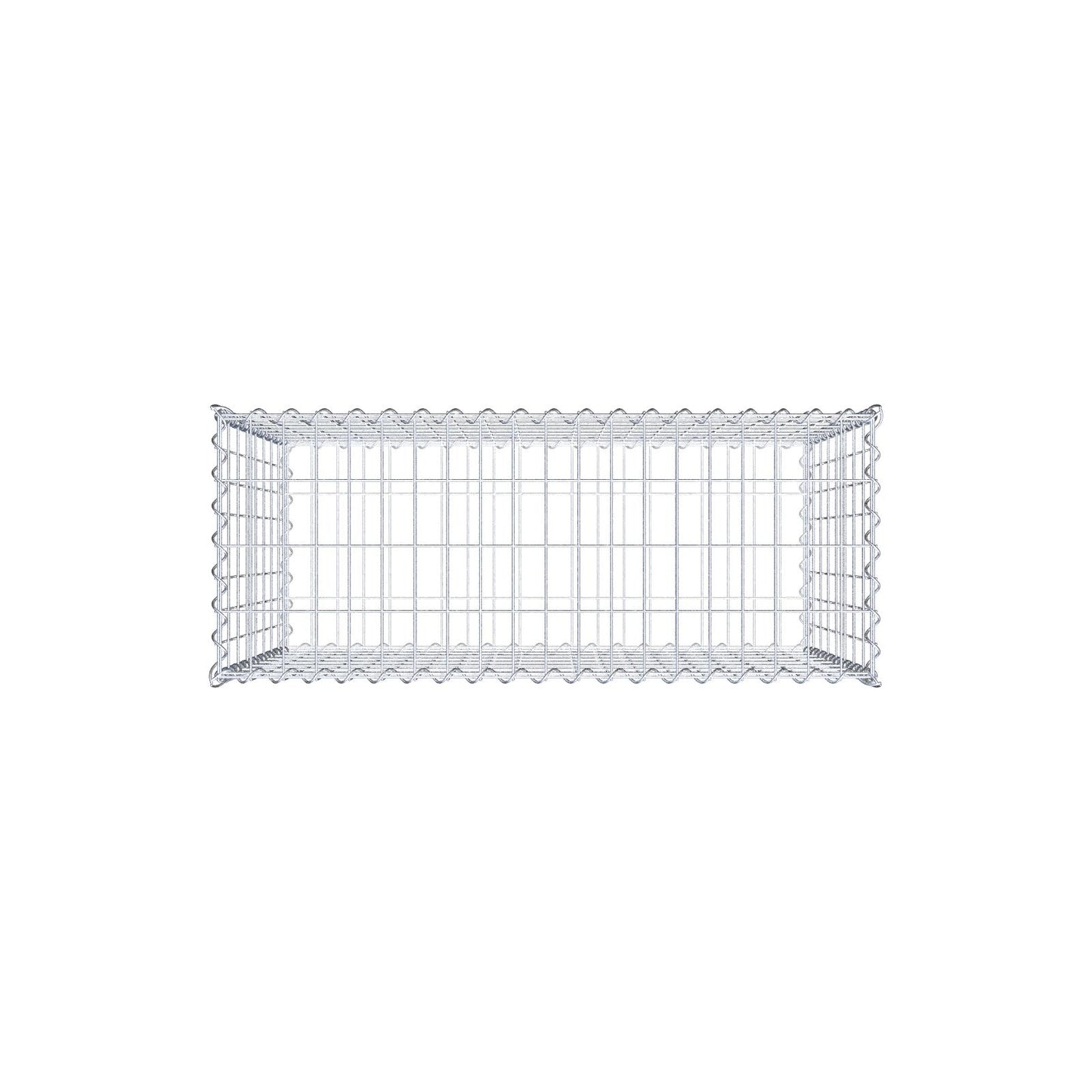 Gabion 100 cm x 80 cm x 40 cm (L x H x D), mesh size 5 cm x 10 cm, spiral