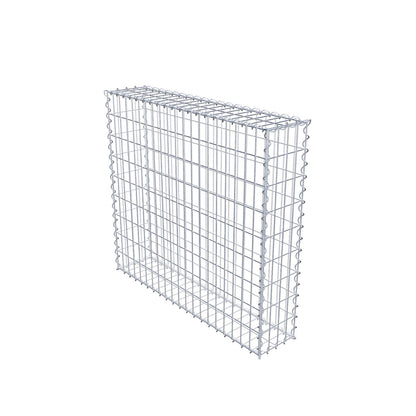 Gabbione 100 cm x 90 cm x 20 cm (L x H x P), maglia 5 cm x 10 cm, spirale