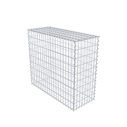 Gabbione 100 cm x 90 cm x 40 cm (L x H x P), maglia 5 cm x 10 cm, spirale