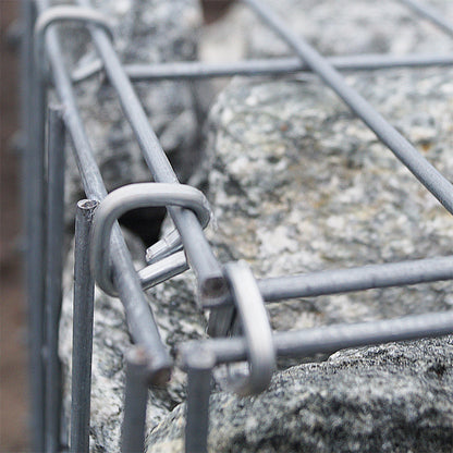 Gabion 100 cm x 30 cm x 30 cm (L x H x D), maskstorlek 10 cm x 10 cm, C-ring