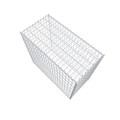 Gabion 100 cm x 90 cm x 50 cm (L x H x P), mailles 5 cm x 10 cm, spirale