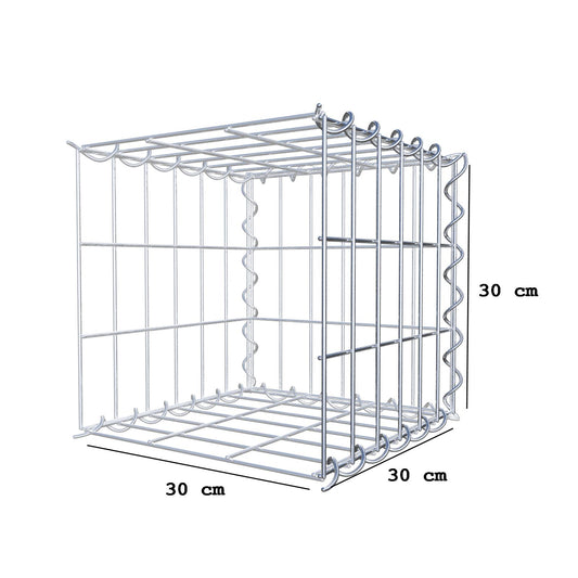 Add-on schanskorf type 2 30 cm x 30 cm x 30 cm (L x H x D), maaswijdte 5 cm x 10 cm, spiraalvormig