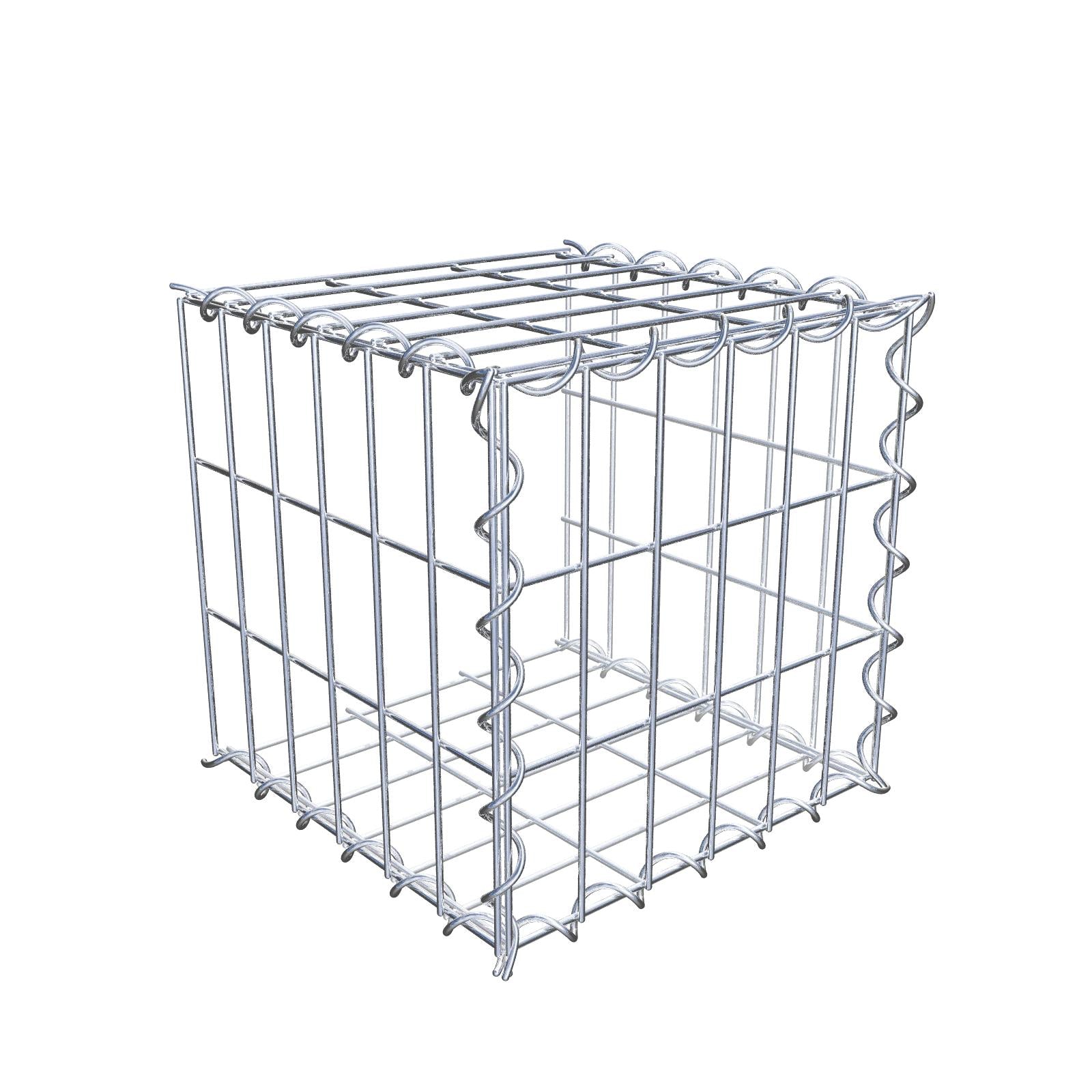 Grown-on gabion type 2 30 cm x 30 cm x 30 cm (L x H x D), mesh size 5 cm x 10 cm, spiral
