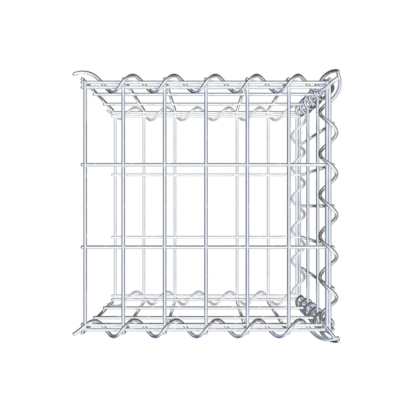 Gavión adicional tipo 2 30 cm x 30 cm x 30 cm (L x A x P), malla 5 cm x 10 cm, en espiral