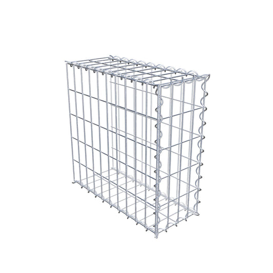 Aangegroeide schanskorf type 2 50 cm x 50 cm x 20 cm (L x H x D), maaswijdte 5 cm x 10 cm, spiraal