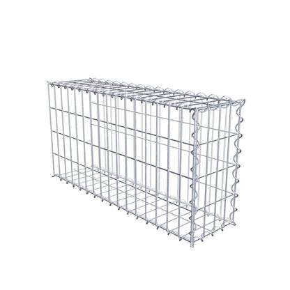 Mounted gabion type 2 80 cm x 40 cm x 20 cm (L x H x D), mesh size 5 cm x 10 cm, spiral