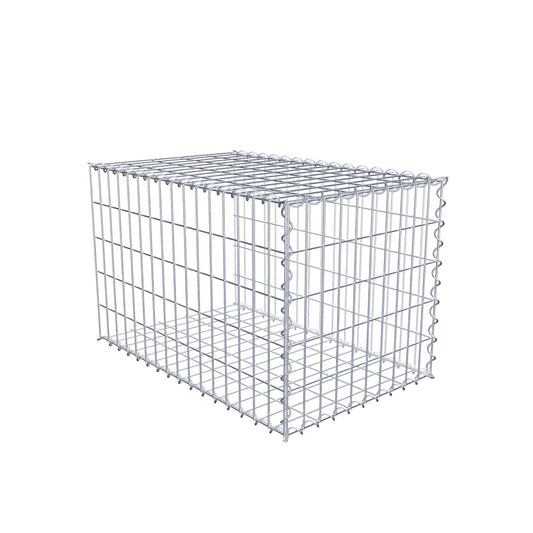 Grown-on gabion type 2 80 cm x 50 cm x 50 cm (L x H x D), mesh size 5 cm x 10 cm, spiral