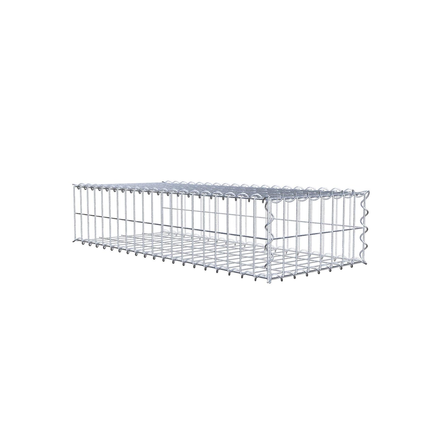 Gavión complementario tipo 2 100 cm x 20 cm x 40 cm (L x A x P), malla 5 cm x 10 cm, espiral