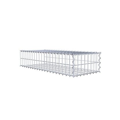 Gavión complementario tipo 2 100 cm x 20 cm x 40 cm (L x A x P), malla 5 cm x 10 cm, espiral