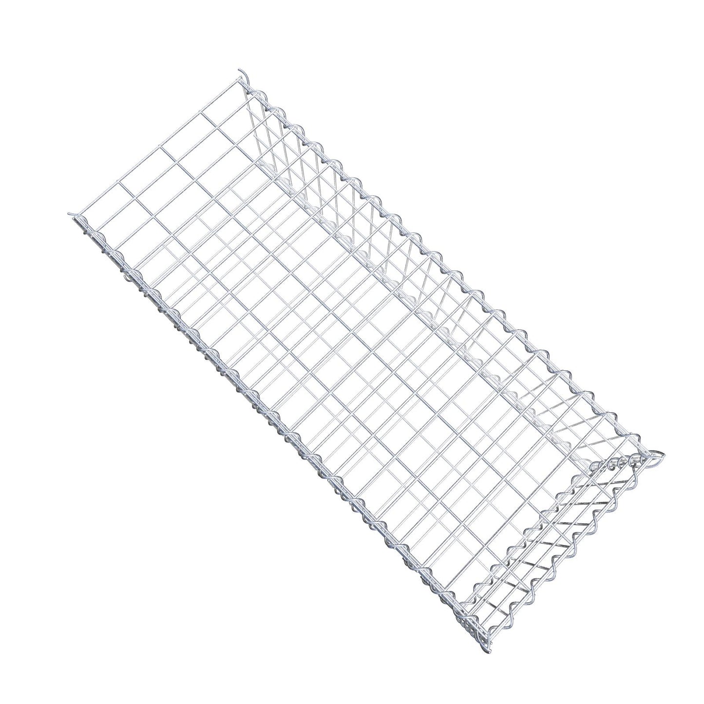 Påväxt gabion typ 2 100 cm x 30 cm x 40 cm (L x H x D), maskstorlek 5 cm x 10 cm, spiral