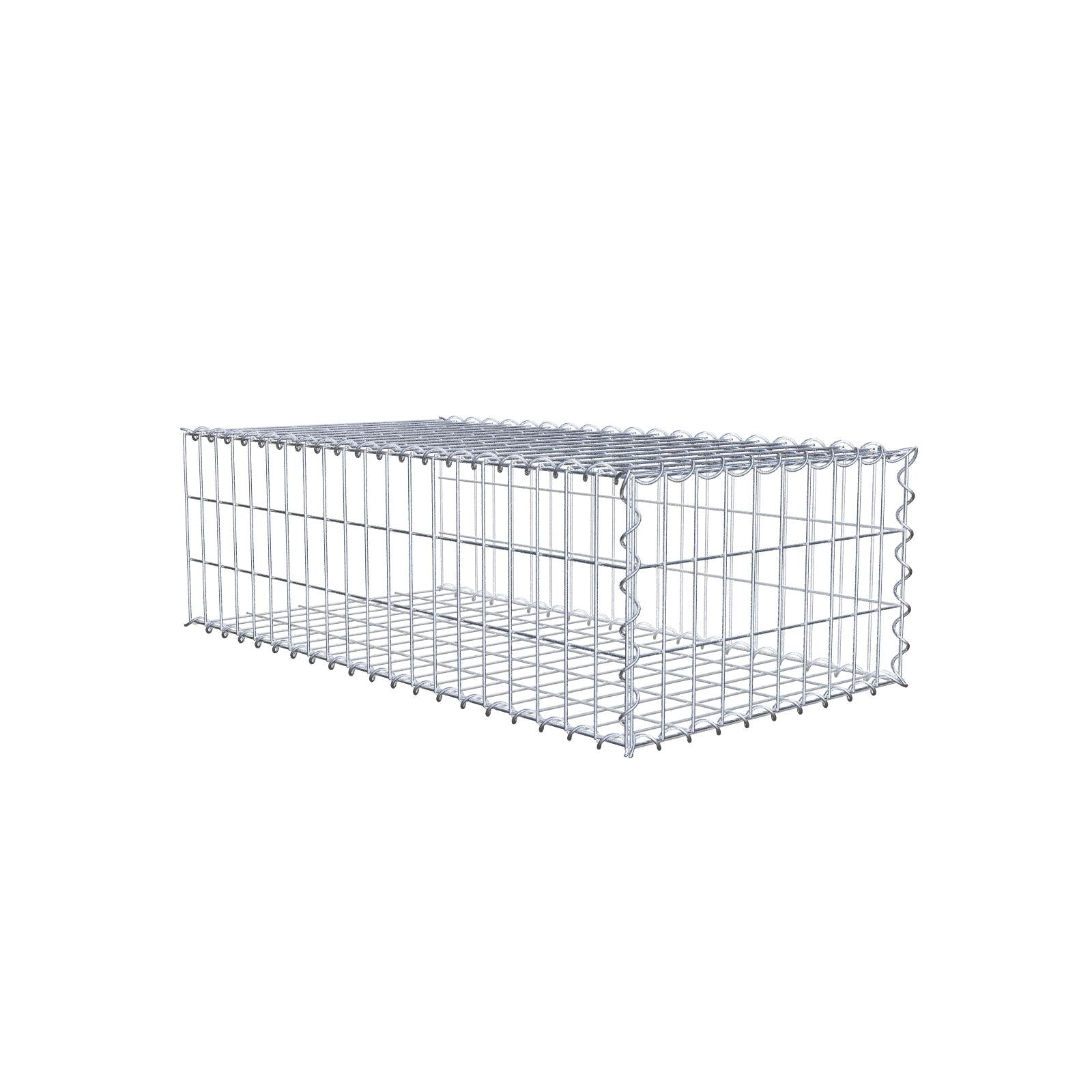Påväxt gabion typ 2 100 cm x 30 cm x 50 cm (L x H x D), maskstorlek 5 cm x 10 cm, spiral