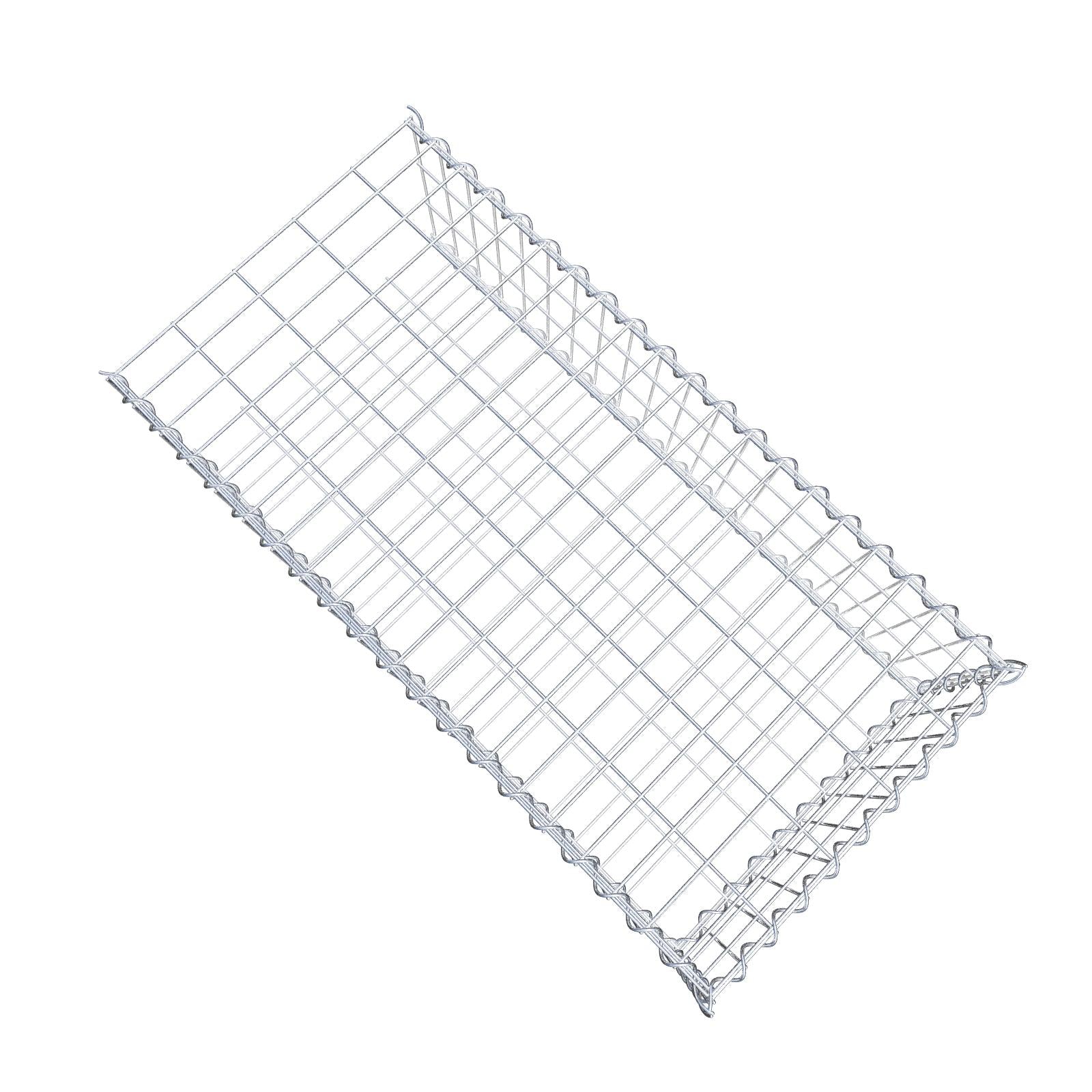 Påväxt gabion typ 2 100 cm x 30 cm x 50 cm (L x H x D), maskstorlek 5 cm x 10 cm, spiral