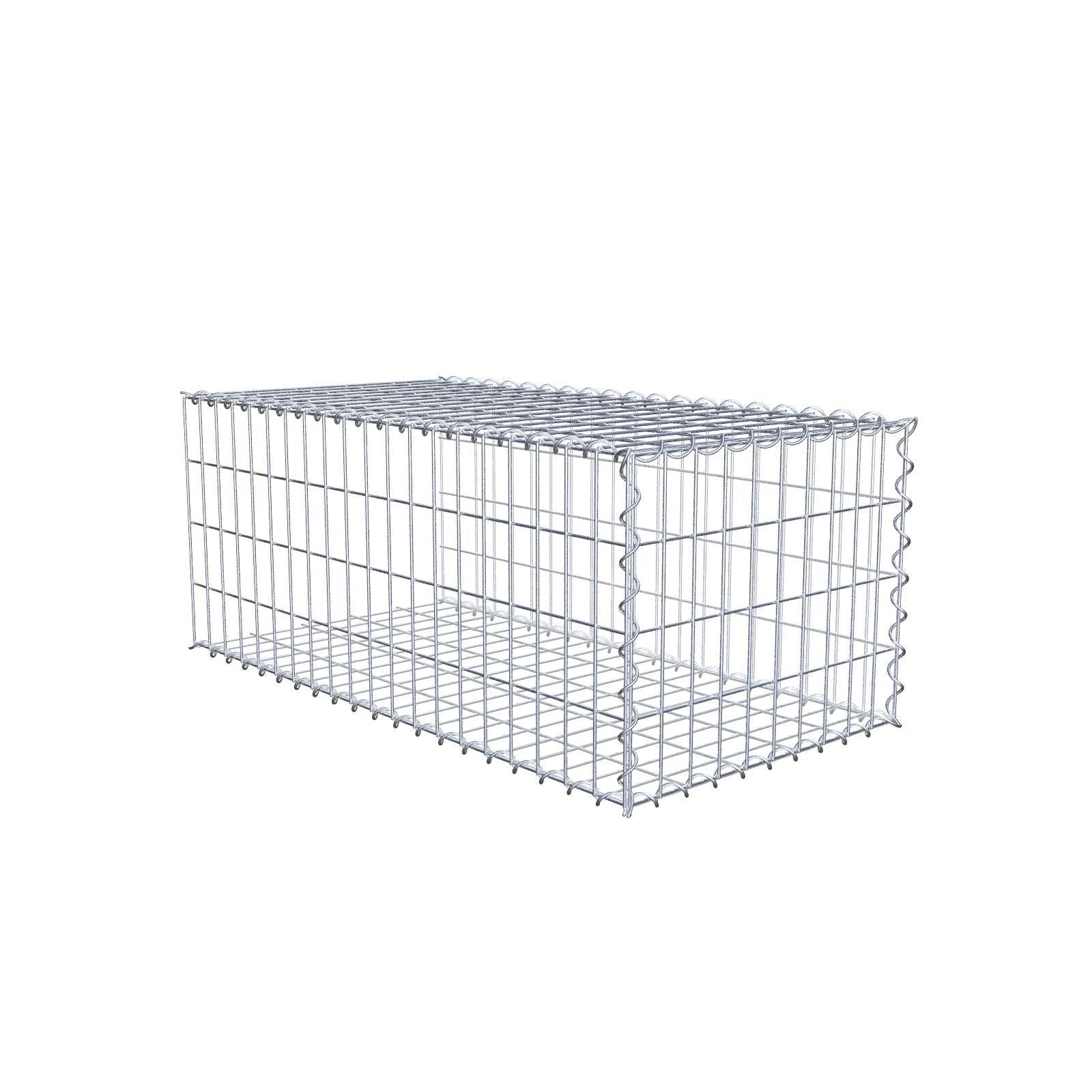 Add-on schanskorf type 2 100 cm x 40 cm x 50 cm (L x H x D), maaswijdte 5 cm x 10 cm, spiraalvormig