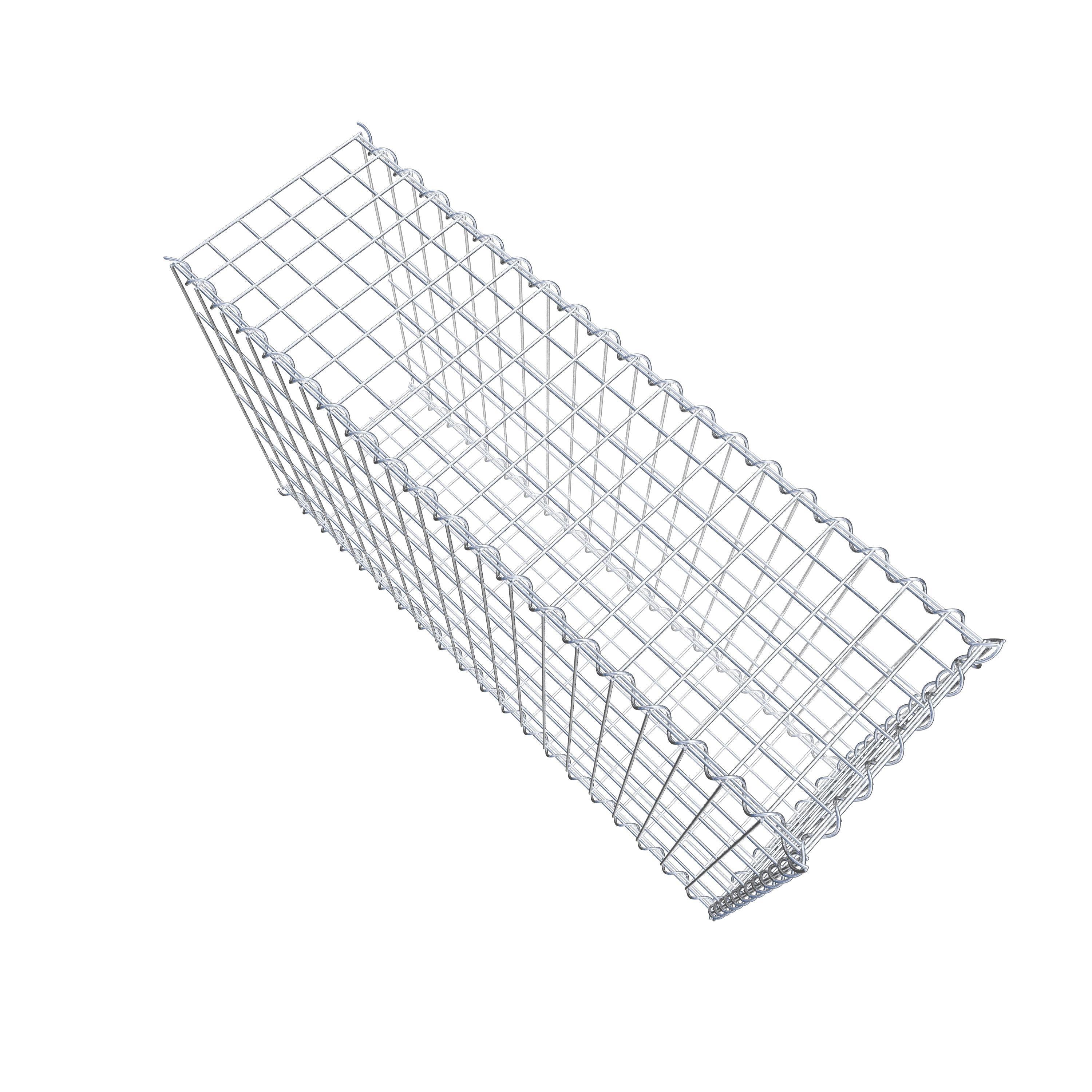 Grown-on gabion type 2 100 cm x 60 cm x 30 cm (L x H x D), mesh size 5 cm x 10 cm, spiral