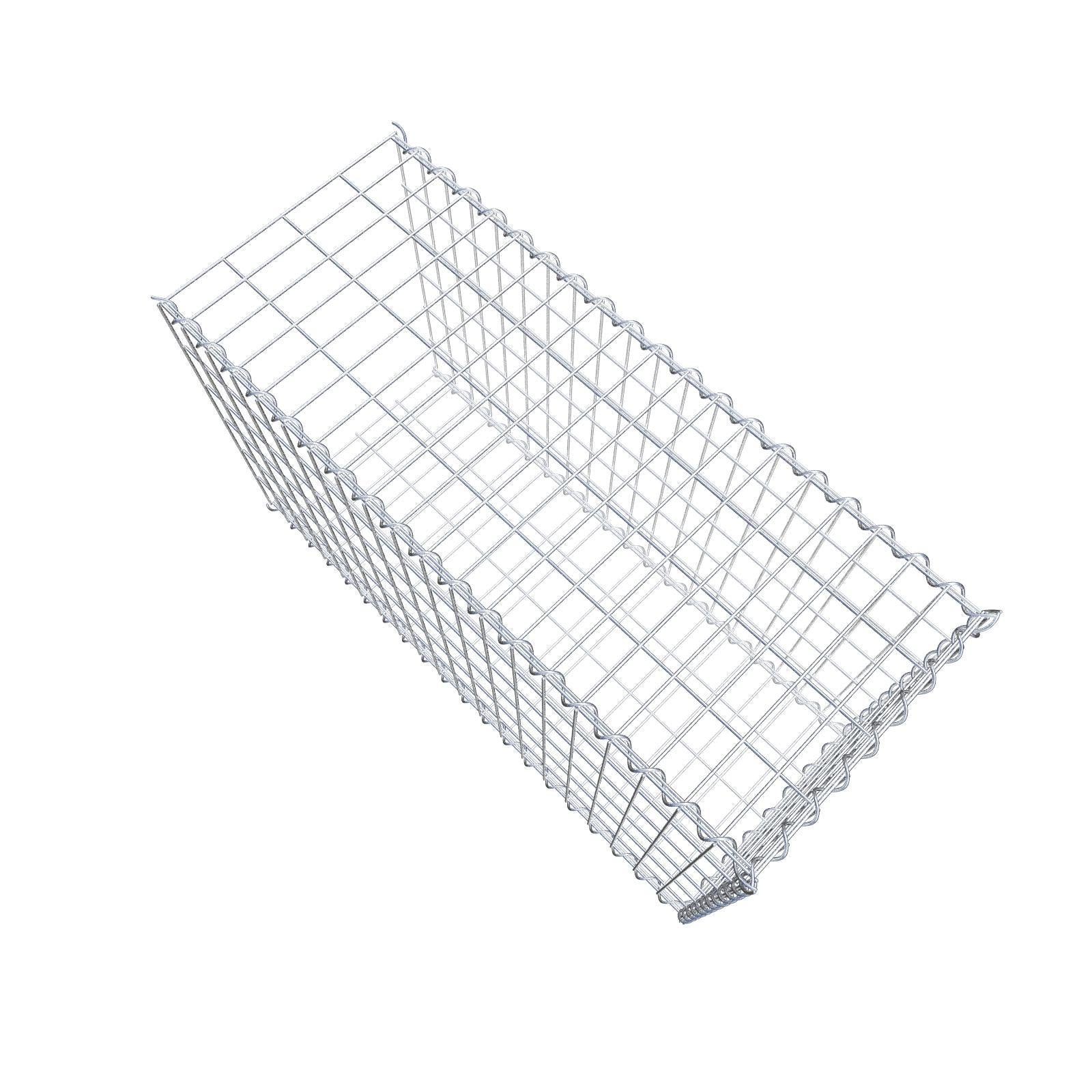 Gavión complementario tipo 2 100 cm x 60 cm x 40 cm (L x A x P), malla 5 cm x 10 cm, espiral