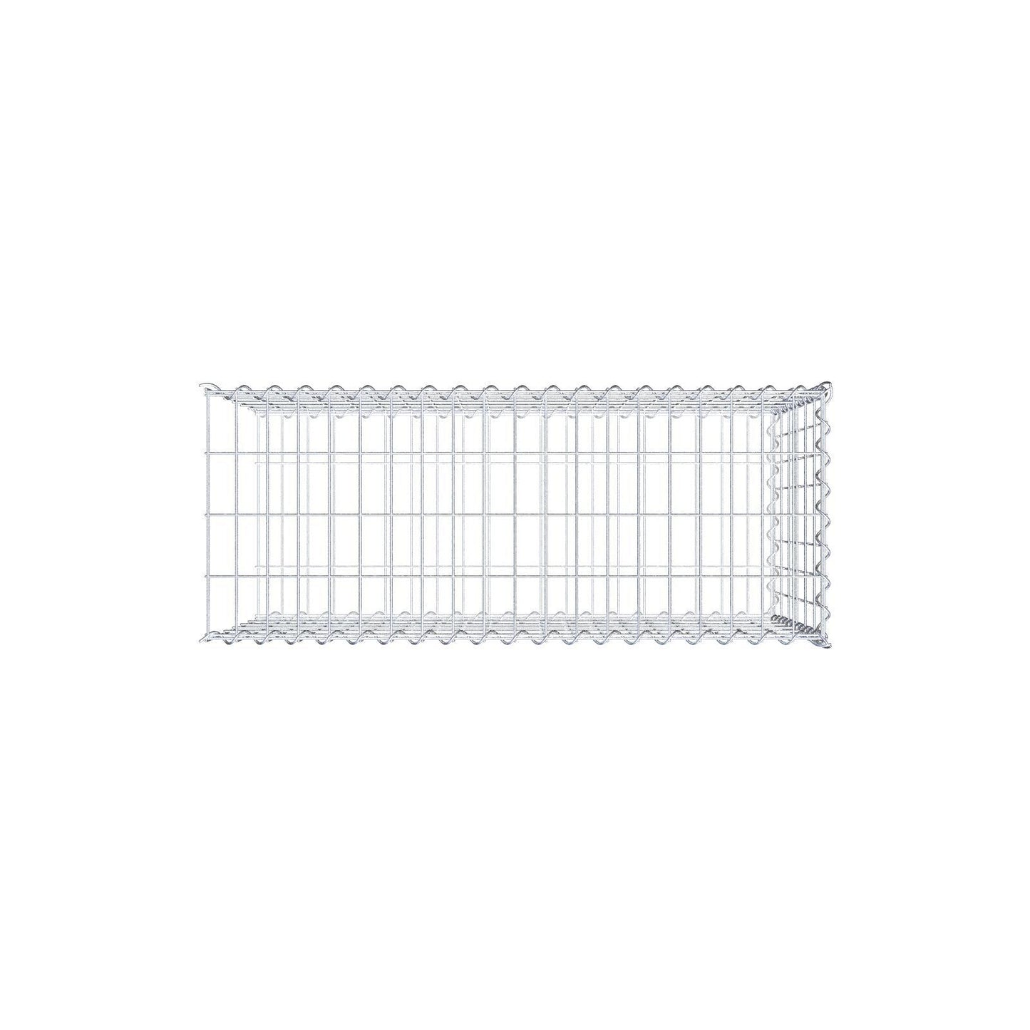 Gavión complementario tipo 2 100 cm x 60 cm x 40 cm (L x A x P), malla 5 cm x 10 cm, espiral