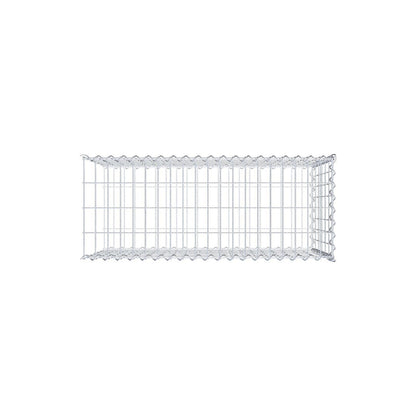 Gavión complementario tipo 2 100 cm x 60 cm x 40 cm (L x A x P), malla 5 cm x 10 cm, espiral