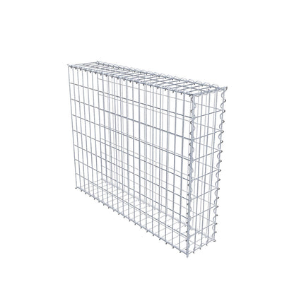 Gabião tipo 2 100 cm x 80 cm x 20 cm (C x A x P), malhagem 5 cm x 10 cm, espiral