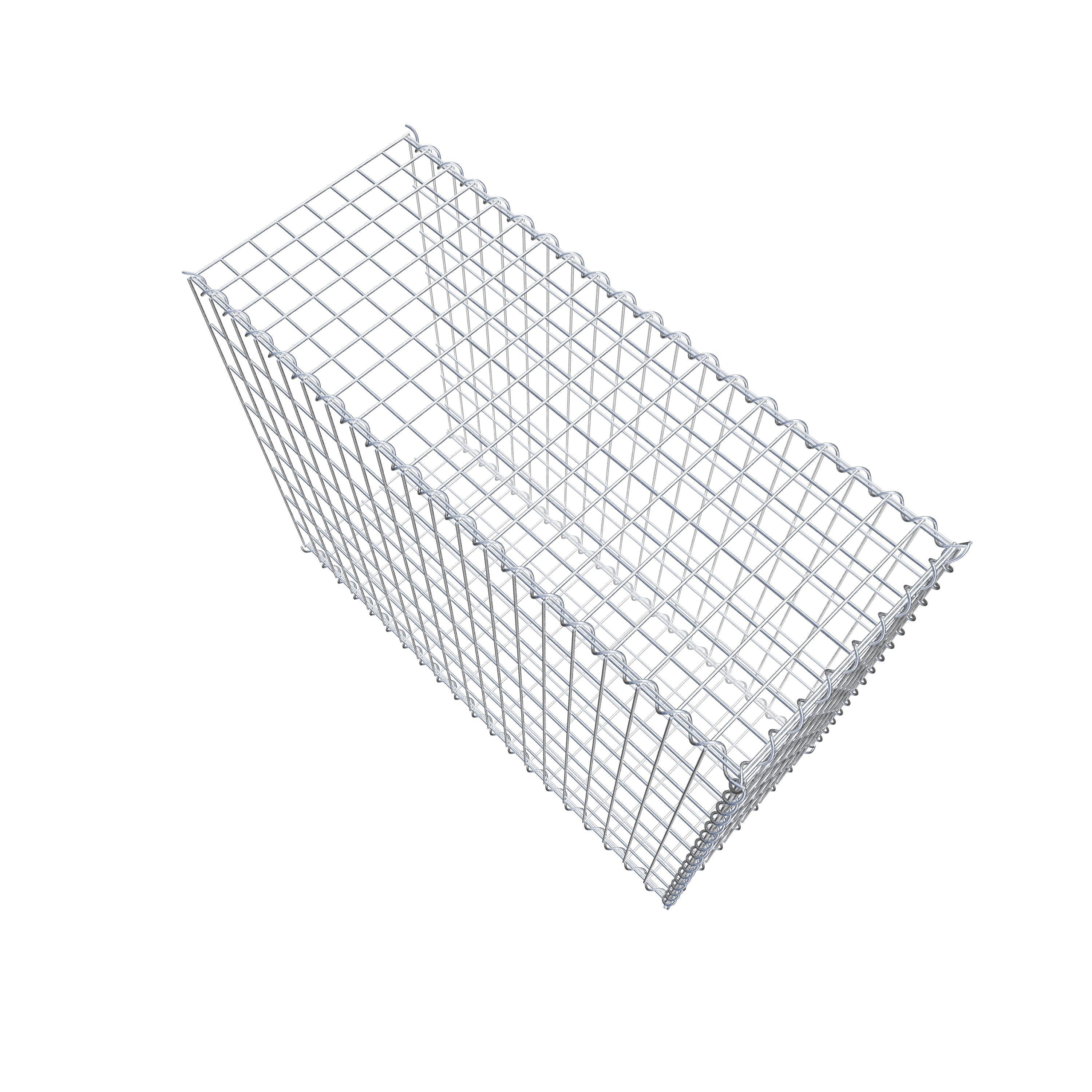Gavión complementario tipo 2 100 cm x 80 cm x 40 cm (L x A x P), malla 5 cm x 10 cm, espiral