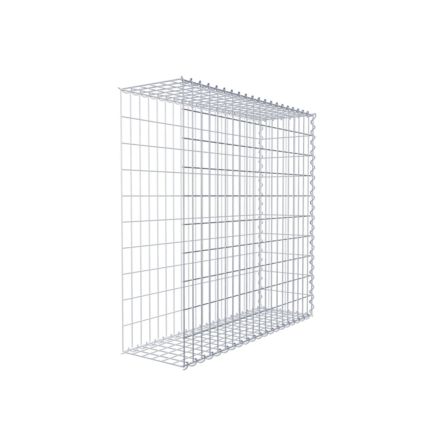 Gabião tipo 2 100 cm x 100 cm x 30 cm (C x A x P), malhagem 5 cm x 10 cm, espiral