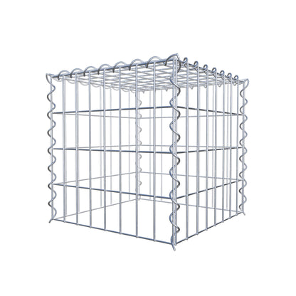 Opvokset gabion type 3 40 cm x 40 cm x 40 cm (L x H x D), maskestørrelse 5 cm x 10 cm, spiral