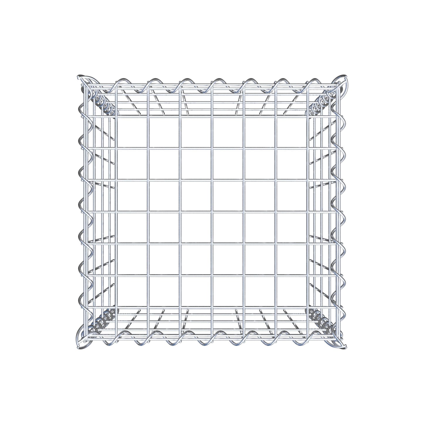 Opvokset gabion type 3 40 cm x 40 cm x 40 cm (L x H x D), maskestørrelse 5 cm x 10 cm, spiral