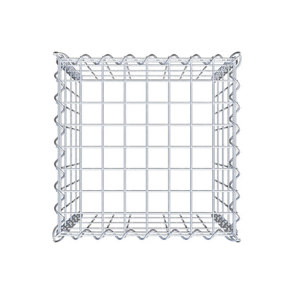 Opvokset gabion type 3 40 cm x 40 cm x 40 cm (L x H x D), maskestørrelse 5 cm x 10 cm, spiral