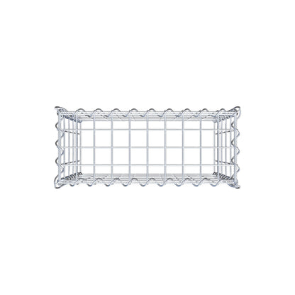 Gabbione aggiuntivo tipo 3 50 cm x 50 cm x 20 cm (L x H x P), dimensione maglia 5 cm x 10 cm, a spirale