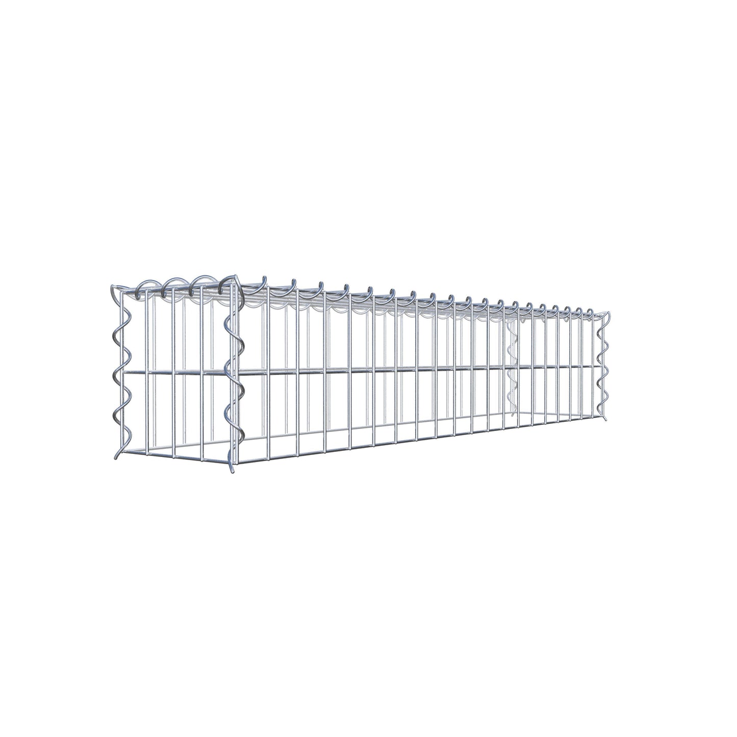 Gabbione aggiuntivo tipo 3 100 cm x 20 cm x 20 cm (L x H x P), dimensione maglia 5 cm x 10 cm, a spirale