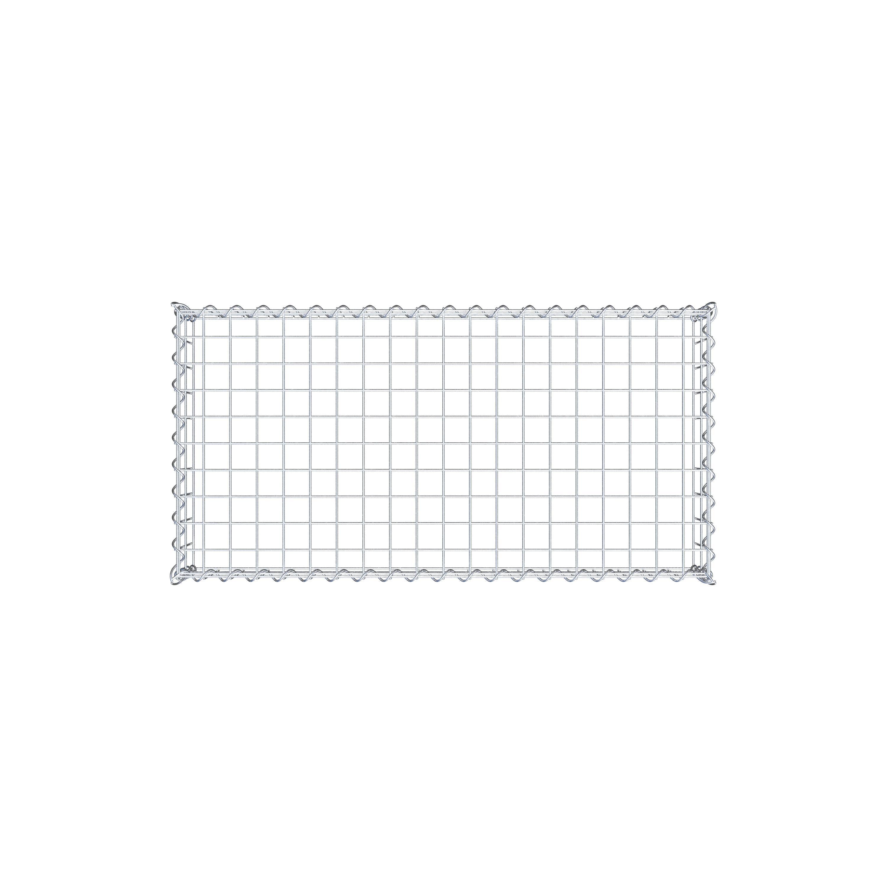 Grown-on gabion type 3 100 cm x 20 cm x 50 cm (L x H x D), mesh size 5 cm x 10 cm, spiral