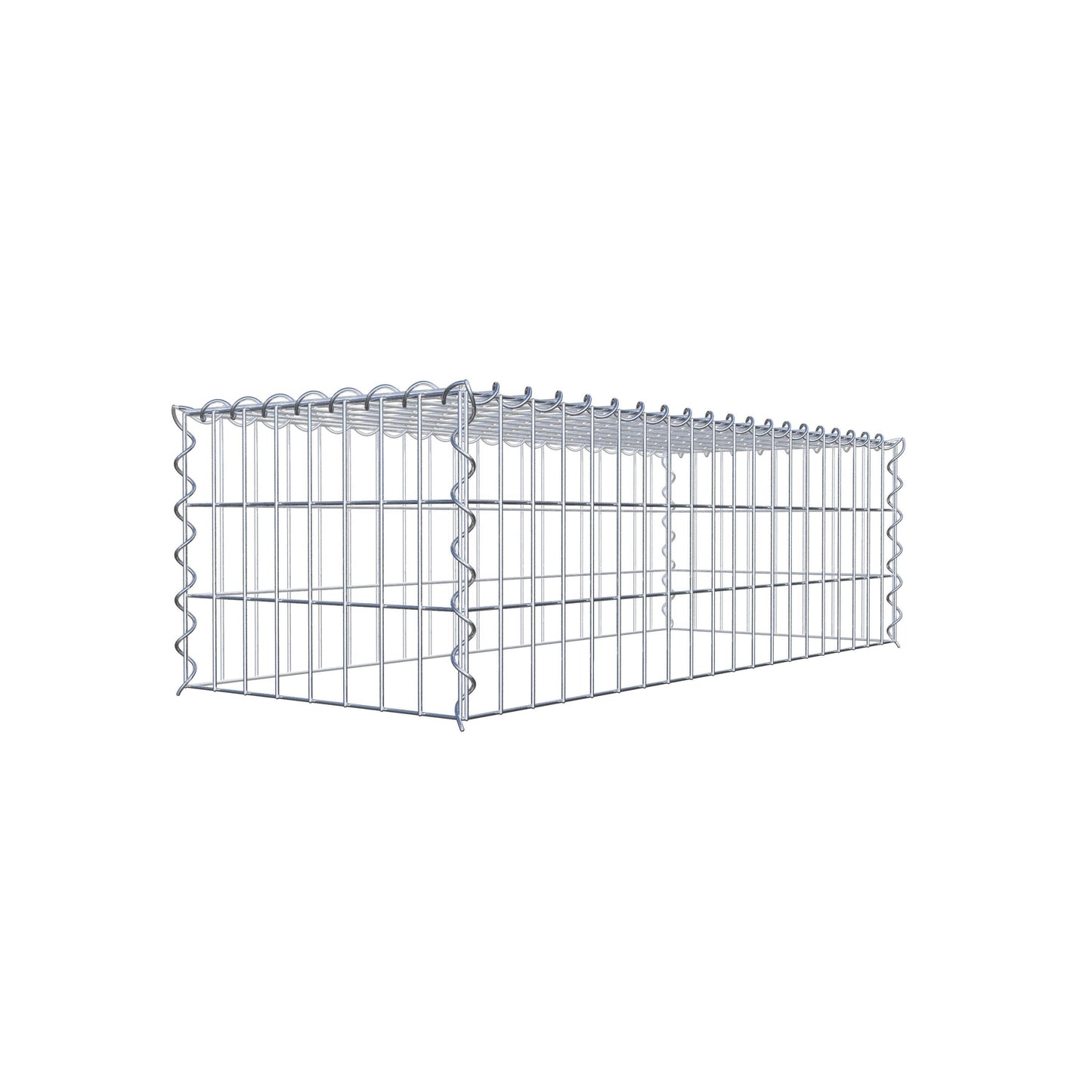 Grown-on gabion type 3 100 cm x 30 cm x 40 cm (L x H x D), mesh size 5 cm x 10 cm, spiral