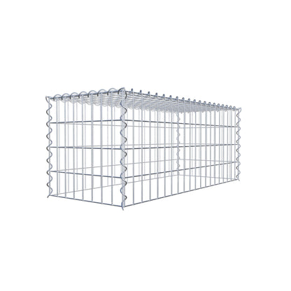 Grown-on gabion type 3 100 cm x 40 cm x 40 cm (L x H x D), mesh size 5 cm x 10 cm, spiral