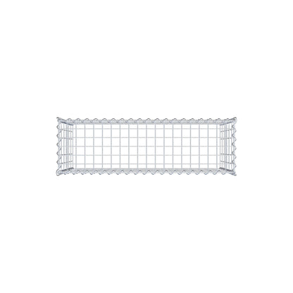 Aangegroeide schanskorf type 3 100 cm x 60 cm x 30 cm (L x H x D), maaswijdte 5 cm x 10 cm, spiraal