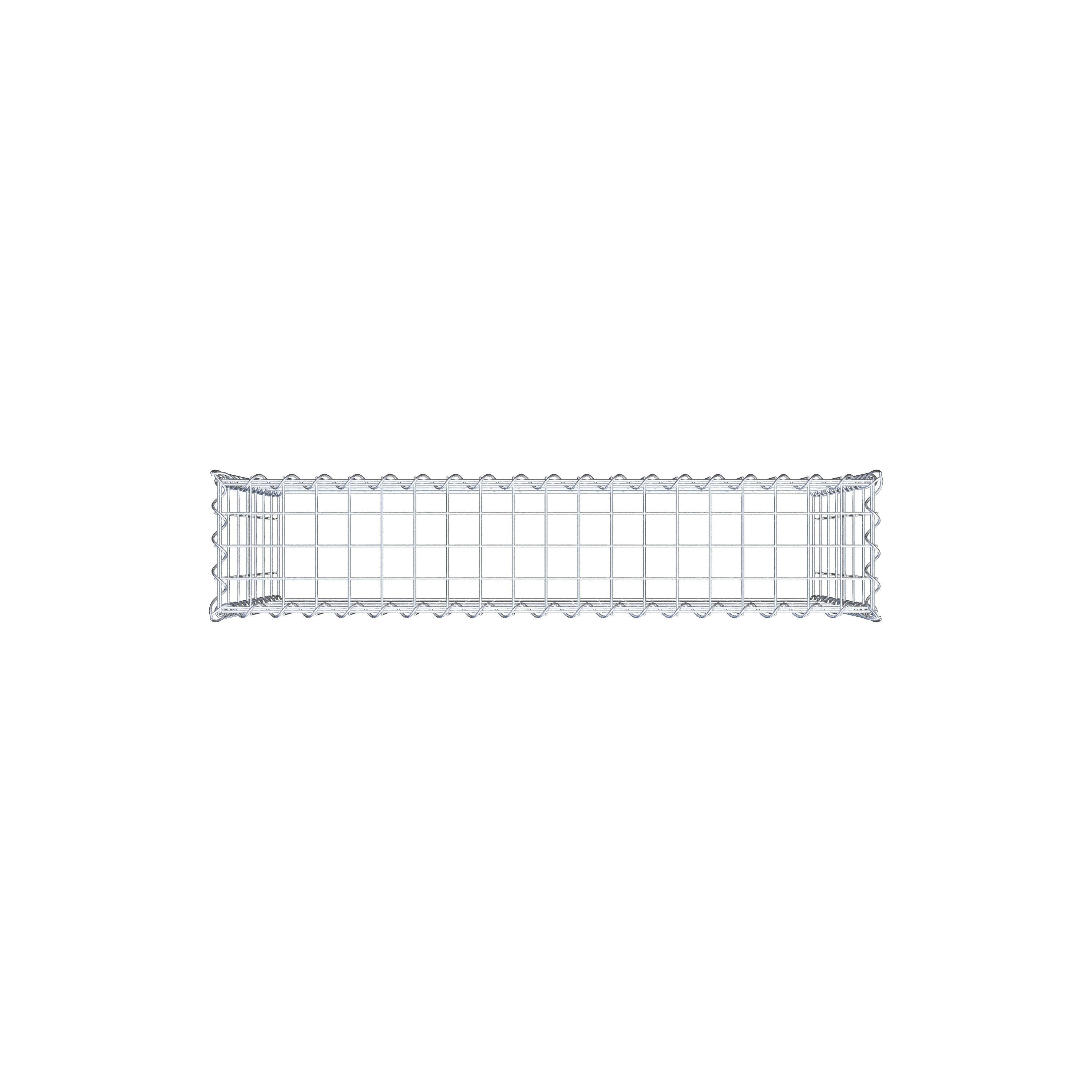 Gabião Tipo 3 100 cm x 70 cm x 20 cm (C x A x P), malhagem 5 cm x 10 cm, espiral